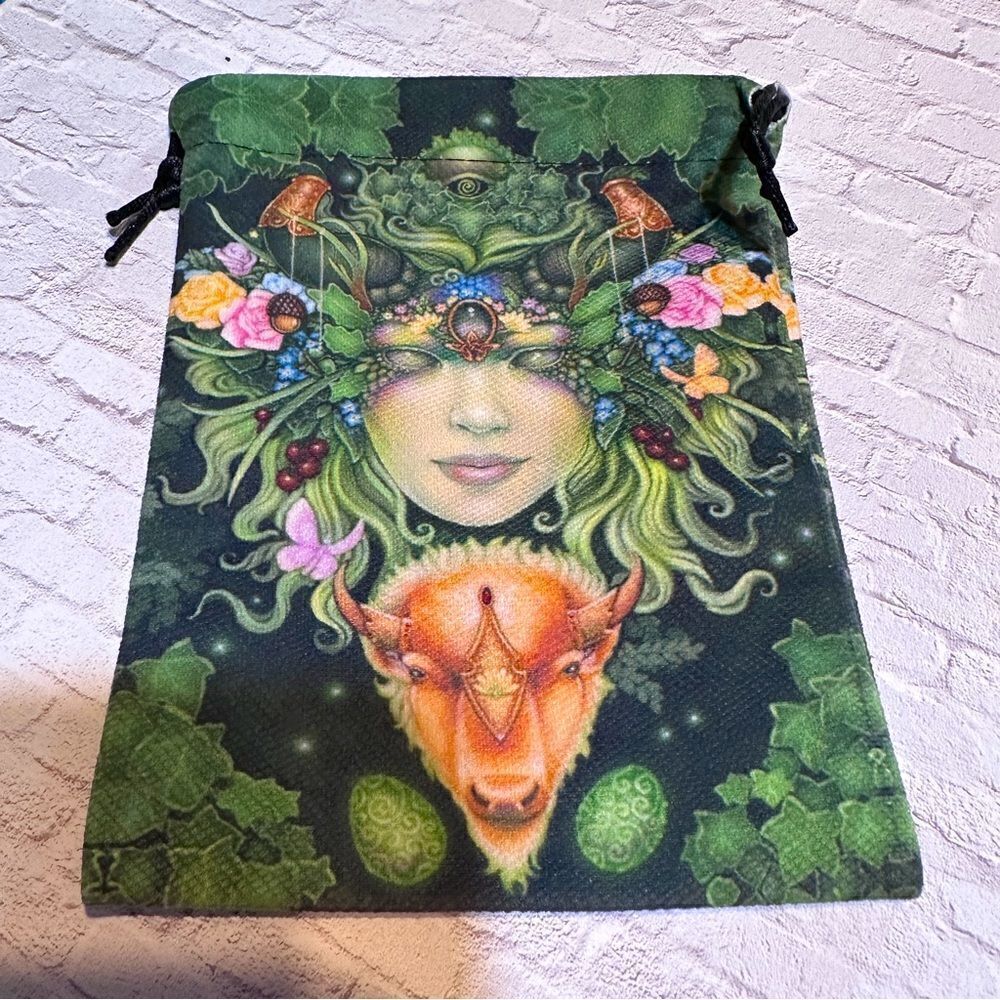Forest Goddess Tarot Drawstring Bag